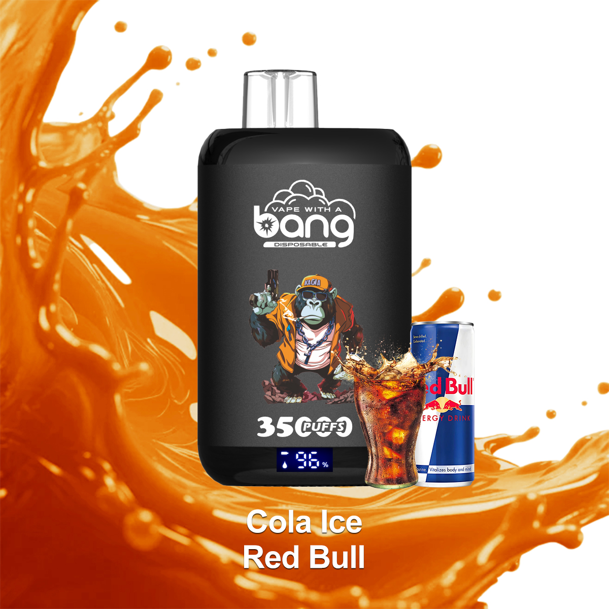 税込表示｜BANG 35K 2味切替｜コーラアイス／レッドブル