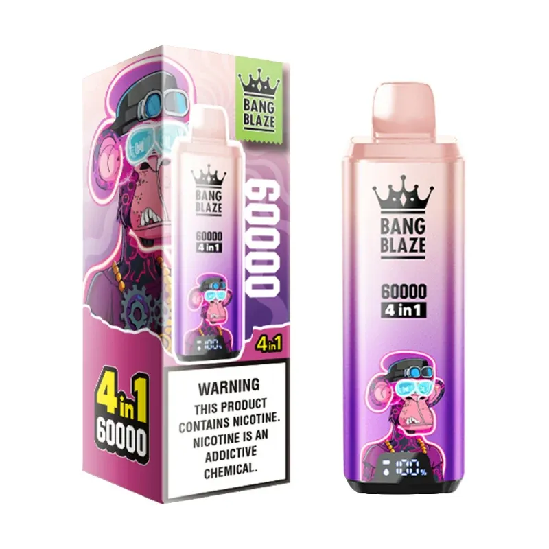 税込表示｜BANG Blaze 60K 4味｜エナドリ・ブルーベリーウォーターメロン・サワーアップルラズベリー・グミベア