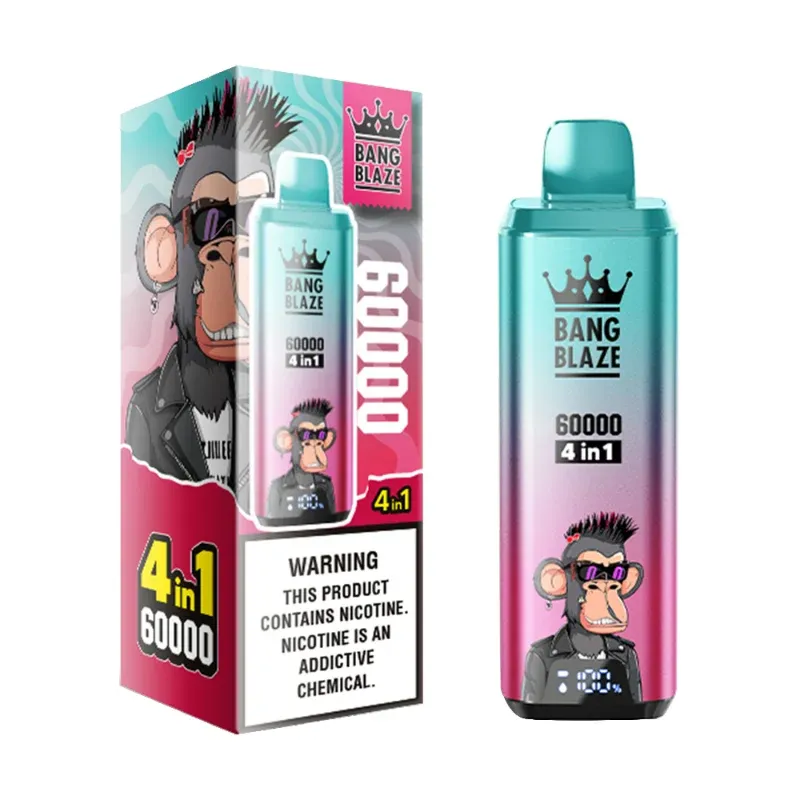 税込表示｜BANG Blaze 60K 4味｜ストロベリーウォーターメロン・キウイパッショングアバ・マンゴーアイス・ウォーターメロンサワーピーチ